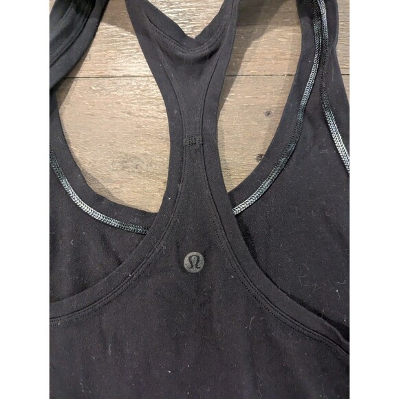 Lululemon Womens Size L Black Tank Top Active Shirt Sleeveless Solid Casual - Picture 3 of 5